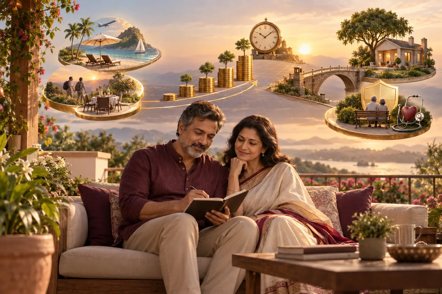 A visual retirement plan connecting lifestyle, income and protection